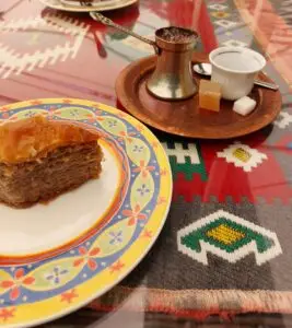 Croatia 2024 turkish coffee and baclava
