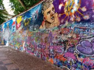 Prague 2023 lennon peace wall
