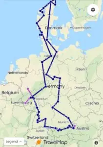Maple Germany 2025 our route