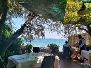 best view to enjoy a glass of local wine at sirmione